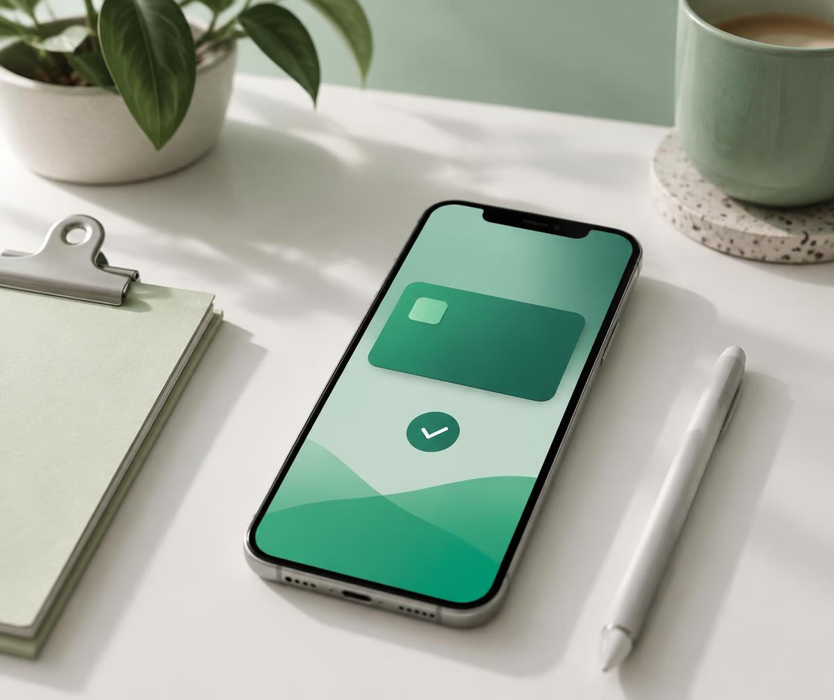 Celular com o app do Portal Do Cliente aberto para emissão de boleto